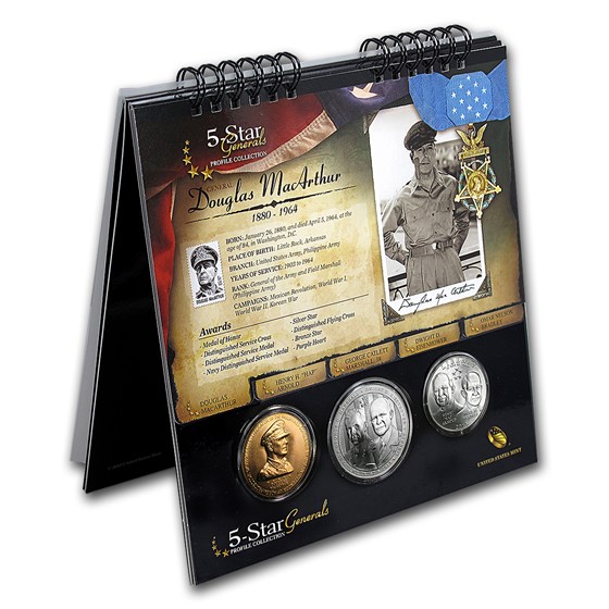2013-W Five Star Generals Profile Collection (w/Box & COA) 2013-W Five Star Generals Profile Collection (w/Box & COA)